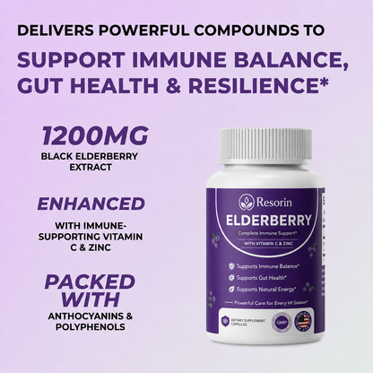 Resorin Kidney Function Support with Elderberry, Zinc & Vitamin C