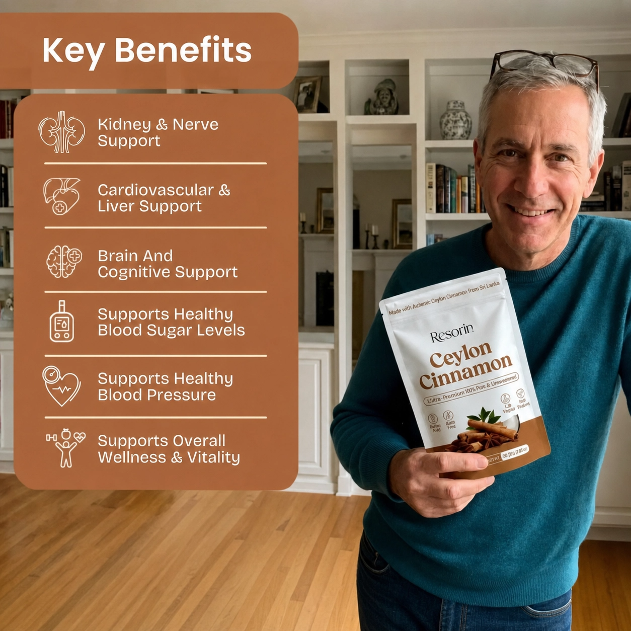 Ceylon Cinnamon 7200mg equivalent with MCT Oil
